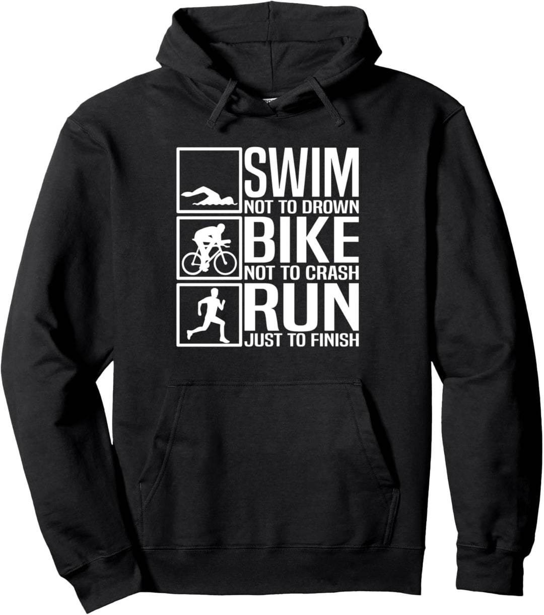 Triathlet Fahrrad Laufen Schwimmen - Ausdauersport Triathlon Pullover Hoodie