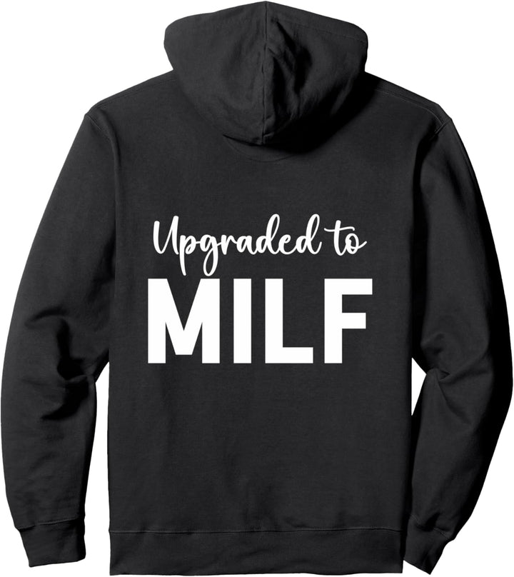 Schwangerschaftsankündigung auf MILF aufgerüstet Pullover Hoodie