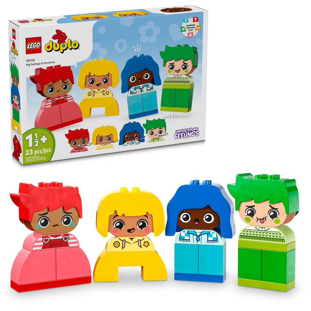 LEGO DUPLO 10415 Meine ersten grossen Gefühle und Emotionen, interaktives Spielzeug, farbige Baustei