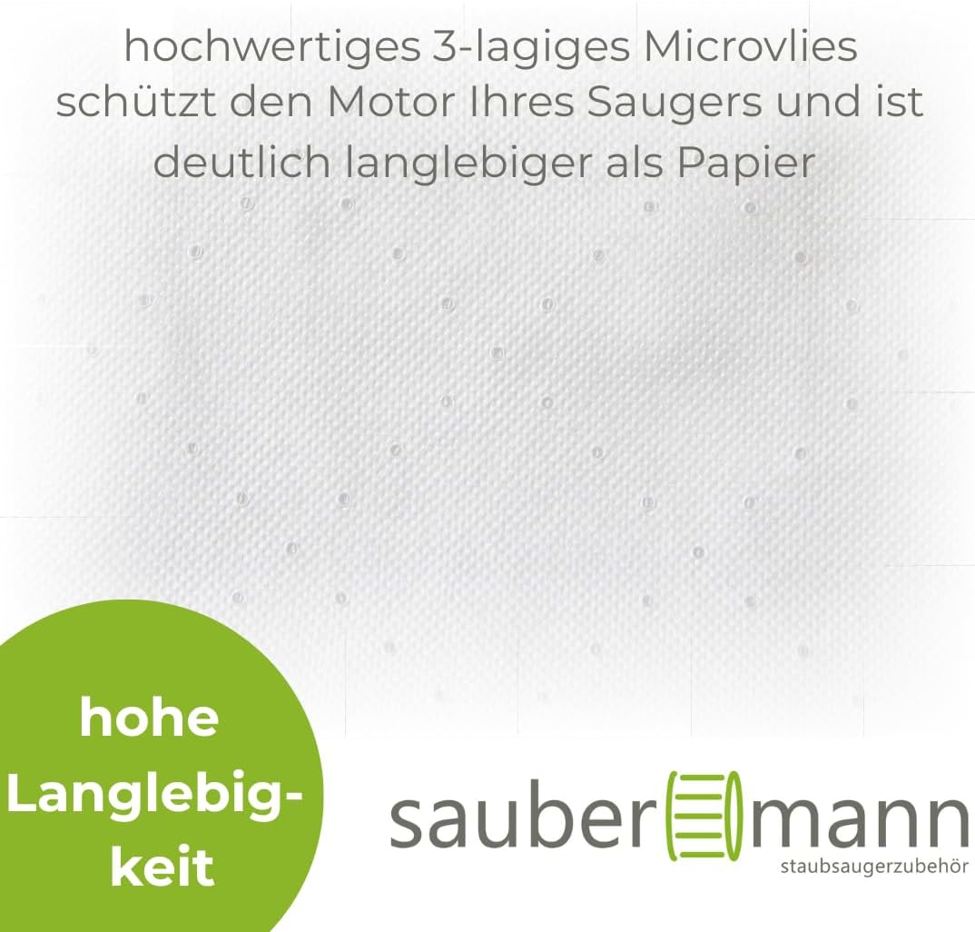 Set: 1x Filter + 10x Vliesbeutel für Kärcher NT 35/1 Eco/M/Tact/Te/Te M - Staubfilter + Staubsaugerb
