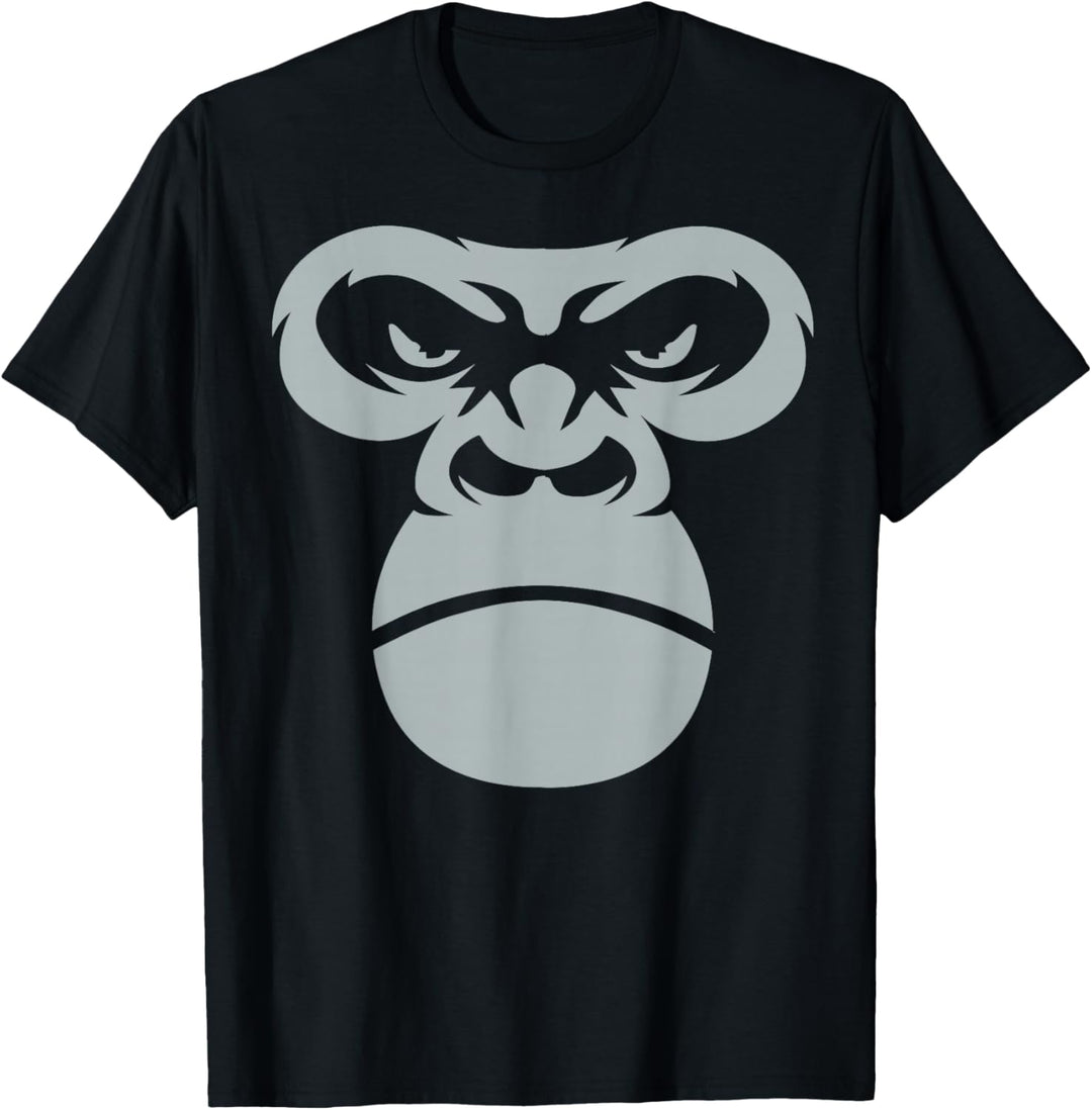 Giant Gorilla face-Shirt Primas Ape Halloween-Kostüm T-Shirt