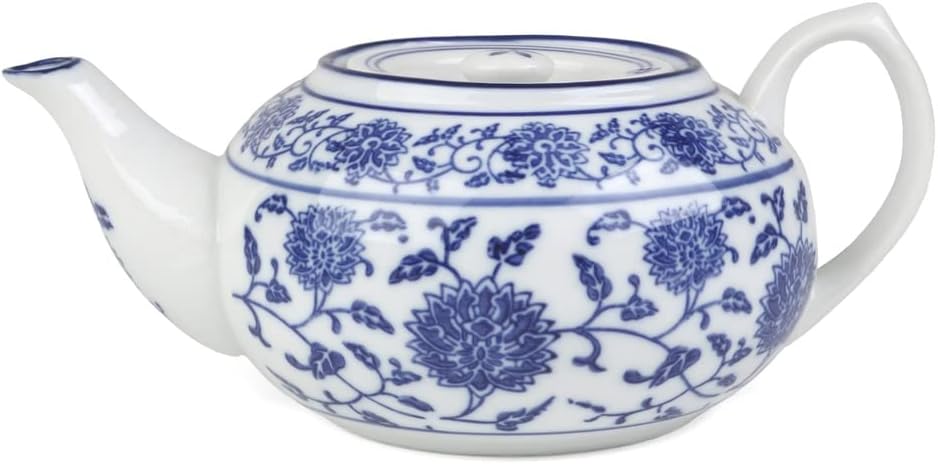 5-tlg. Porzellan Tee-Servierset im asiatischen Stil "Chinadekor" (**) Teeservice 5-tlg., Teeservice