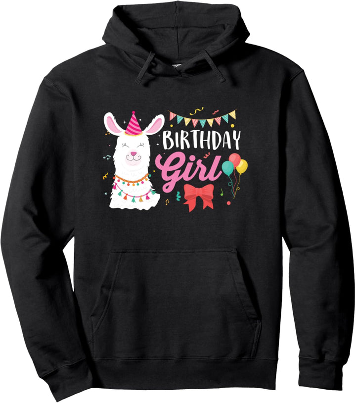 Geburtstag Feier Lama Alpaka Mädchen Lama Pullover Hoodie