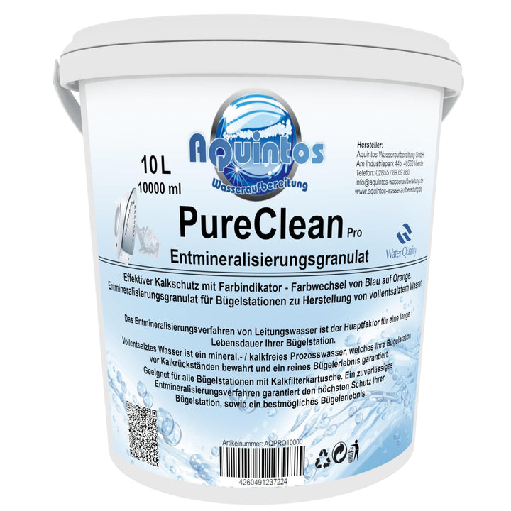 Filtergranulat PureCleanPro Entmineralisierungsgranulat für Dampfbügelstationen mit Farbindikator vo