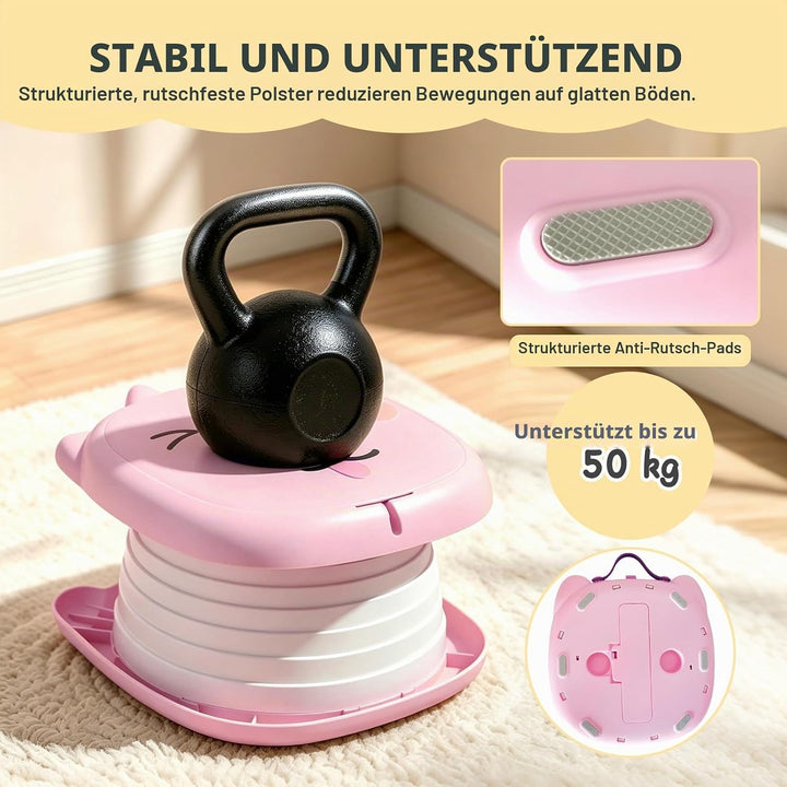 Faltbares Töpfchen für Kinder - Reisetoilette Kinder Rosa, Rosa