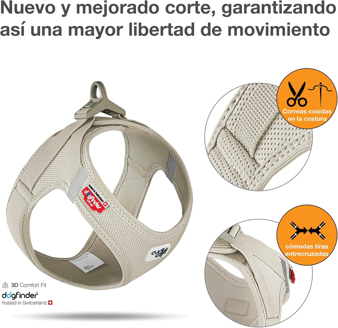 Vest Harness curli Clasp Air-Mesh Light-Tan XS Light-Tan XS Einfarbig, Light-Tan XS Einfarbig