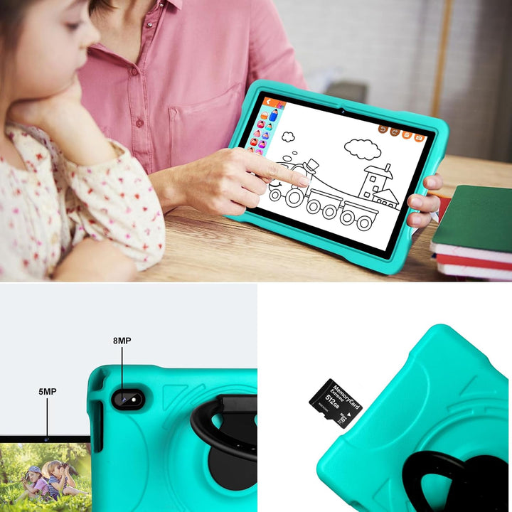 AOCWEI X700 Tablet 10 Zoll,Android 13 Tablet für Kinder,12GB RAM+128GB ROM,512GB erweitern,5GWiFi Ta