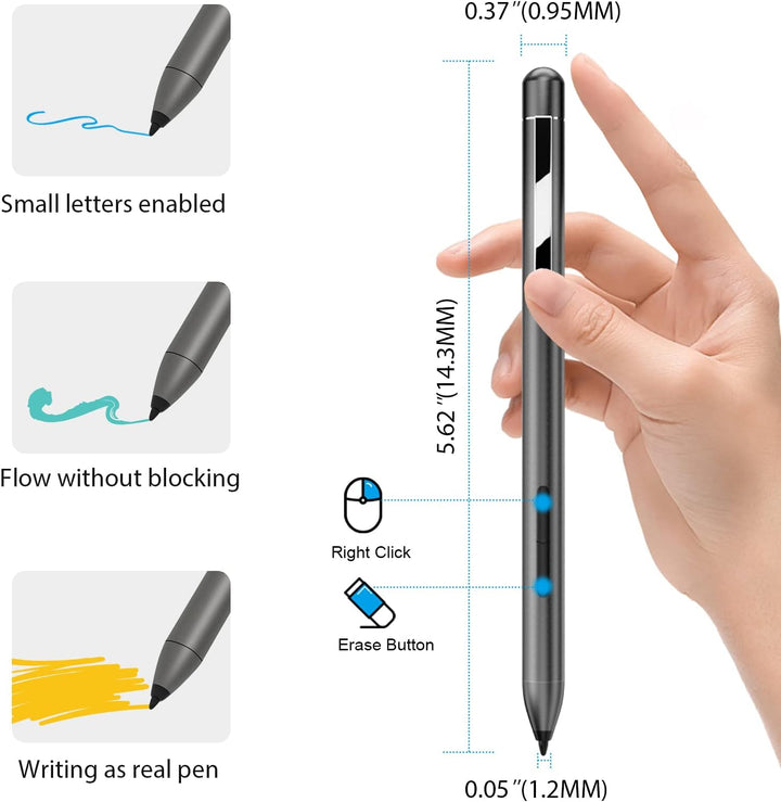 ANYQOO MPP Stylus Pen 1.51 mit 1024 Druckempfindlichkeit, Palm Rejection, AAAA-Batterie, Lange Akkul