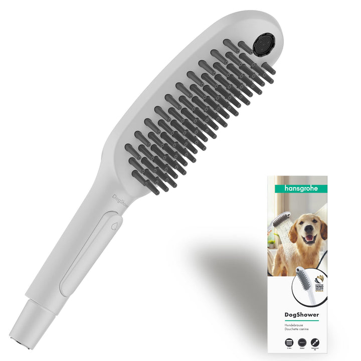hansgrohe Hundedusche DogShower, Brause wassersparend mit 3 Strahlarten zur Fellpflege von Hunden un