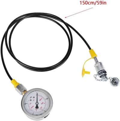 Hydraulik Manometer Kit, Bagger-Teile Hydraulisches Prüfgerät-Drucktest-Kit mit Schlauchkupplung und