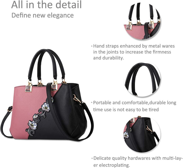 NICOLE &amp; DORIS 2024 Mode Handtaschen für Frauen Umhängetasche Damen Tragetaschen Shopper Elegant Sch