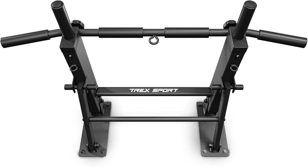 TREX SPORT Klimmzugstange klappbar zur Wandmontage TX-050PB | 6 rutschfeste Schaumstoffgriffe, Boxsa