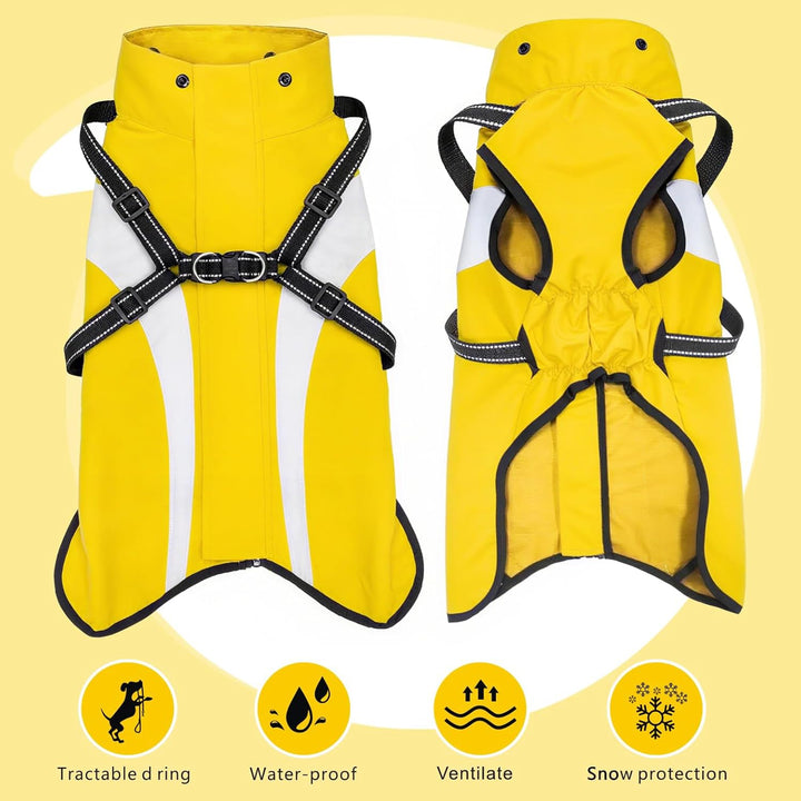Hund Regenmantel wasserdichte Regenmäntel für Hunde Regenjacken mit Kapuze Haustier Regen Poncho Man