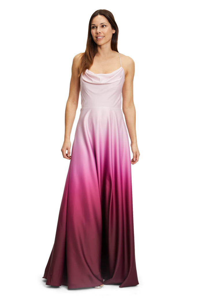 Vera Mont Damen Kleid 42 Pink/Dunkelrot, 42 Pink/Dunkelrot