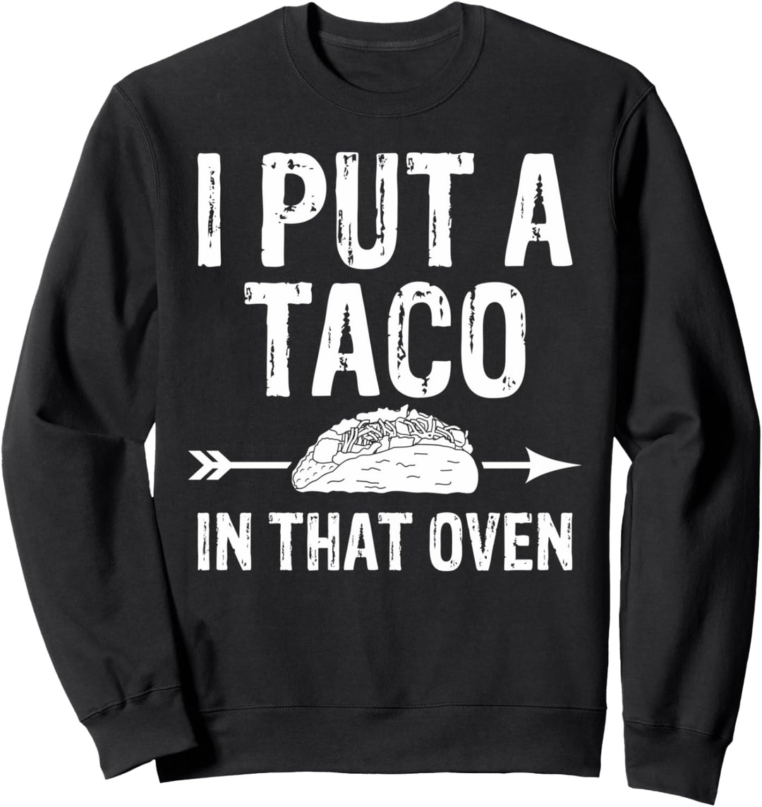 Taco in dieser Ofen-lustigen Schwangerschafts-Ankündigung Sweatshirt