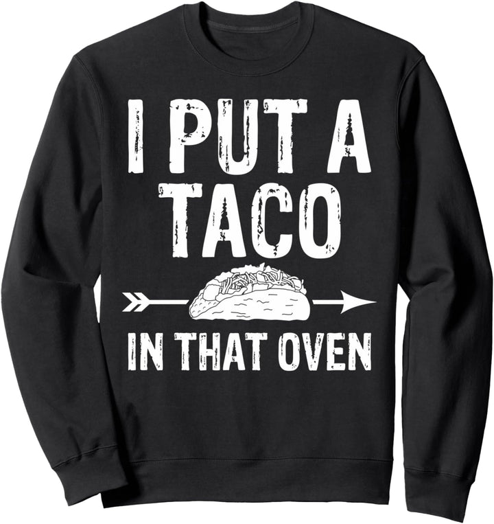 Taco in dieser Ofen-lustigen Schwangerschafts-Ankündigung Sweatshirt