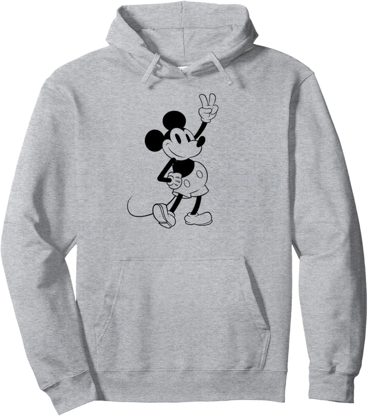 Disney Mickey And Friends Mickey Mouse Simple Outline Pullover Hoodie