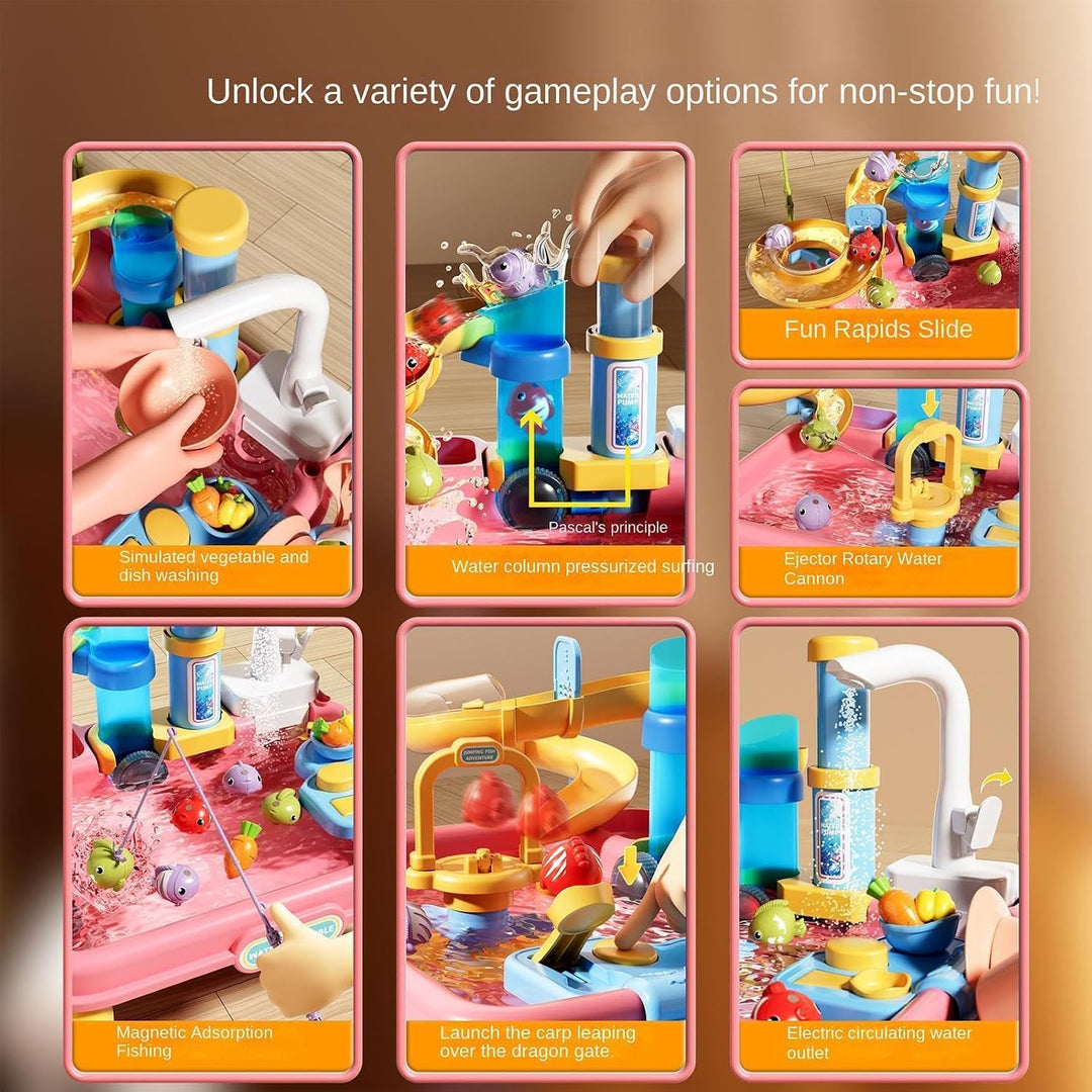 Generisch Wasser-Spieltisch,Mit integrierter Pumpe für den Aussenbereich | Wasser-Aktivitätstisch -