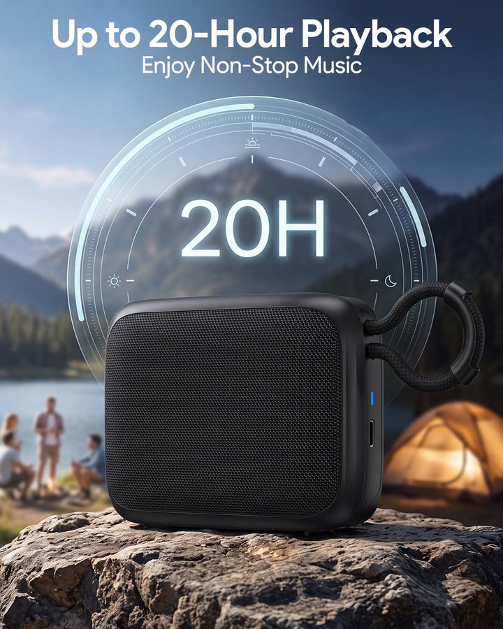 Brelley Bluetooth Lautsprecher Extra Bass, 20H Spielzeit, IPX7 Wasserdicht