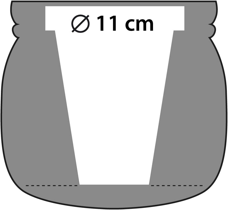 CONCRETTE Blumentopf Blumenkübel Zement-Pflanzkübel Übertopf aus Beton Home Ø 11 cm | 17 Farben 16x1