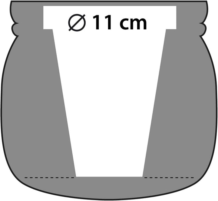 CONCRETTE Blumentopf Blumenkübel Zement-Pflanzkübel Übertopf aus Beton Home Ø 11 cm | 17 Farben 16x1