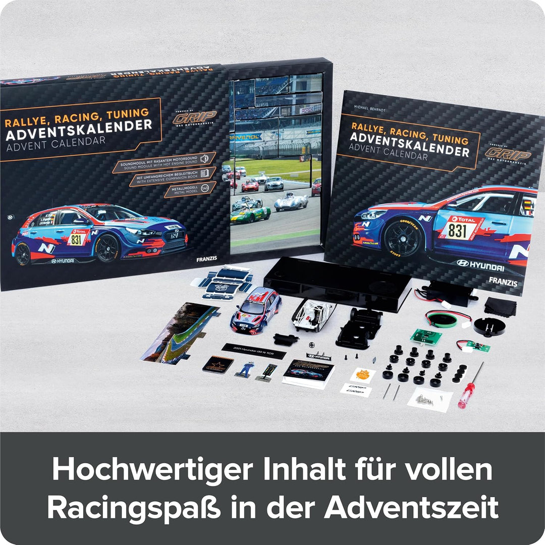 FRANZIS 67192 - Adventskalender Rallye, Racing, Tuning (GRIP) - Modell 1:43