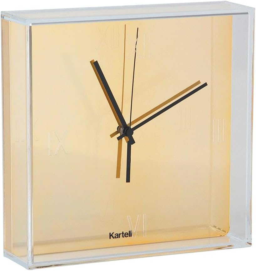 Kartell Tic und Tac, Wall Clock, Gold Metallictöne Oro, Oro