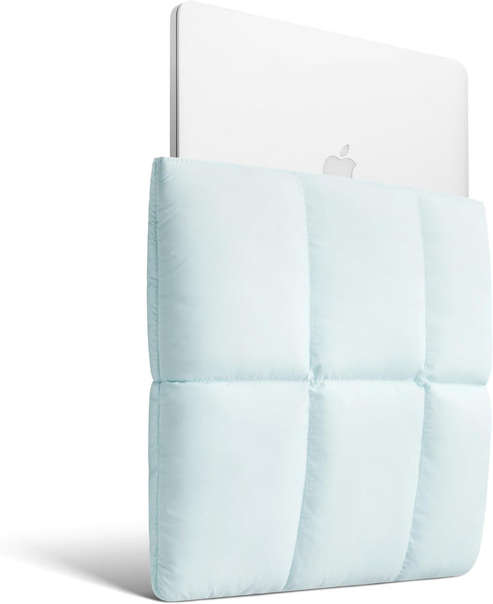Comfyable Puffy Laptop Sleeve 13 Inch 14 Inch, Quilted Puffer Laptop Carrying Case for Women, Pillow