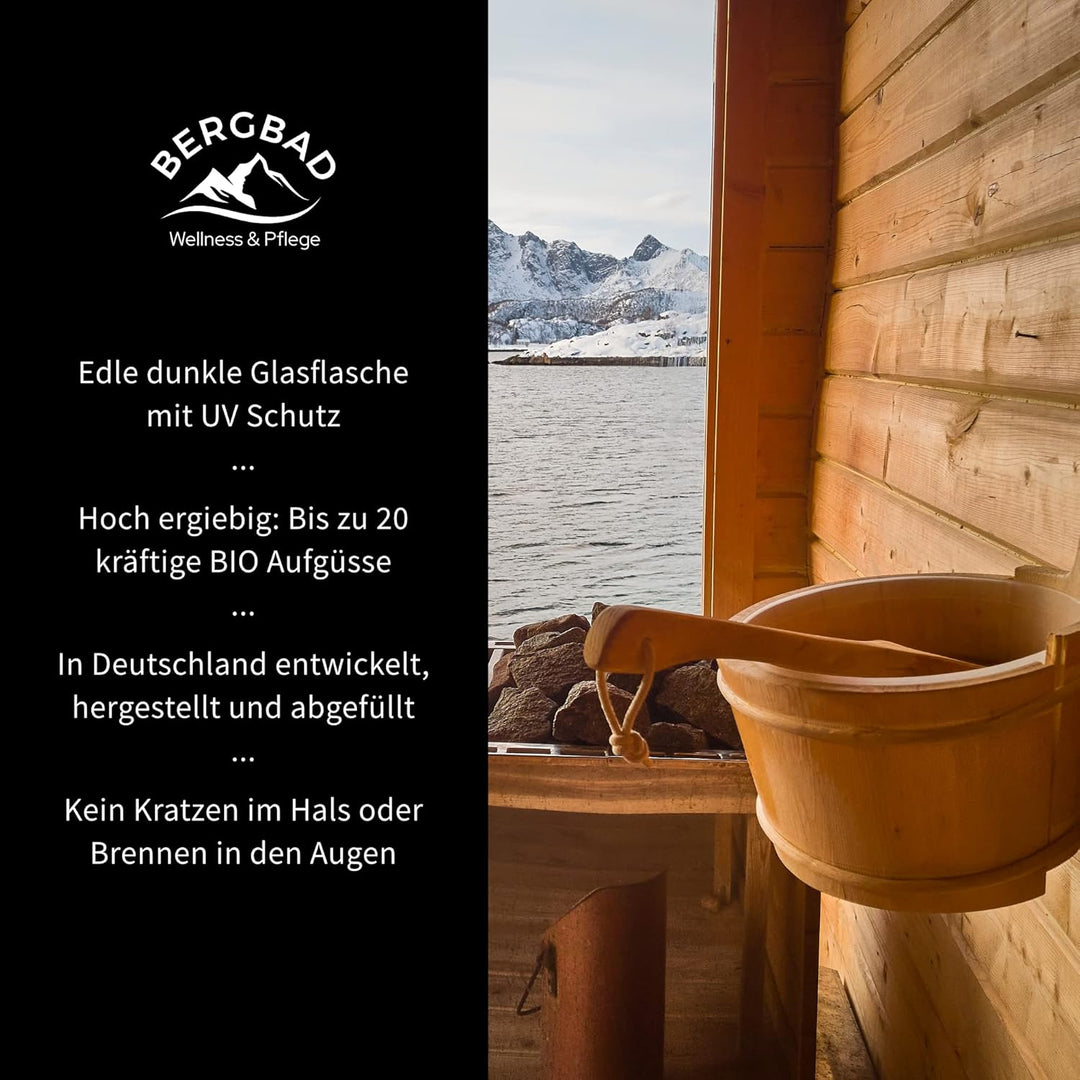 Saunaaufguss BIO INGWER PUR 100ml WINTERSTAUDE - Natürlicher Sauna-Aufguss mit ätherischen BIO Ölen,