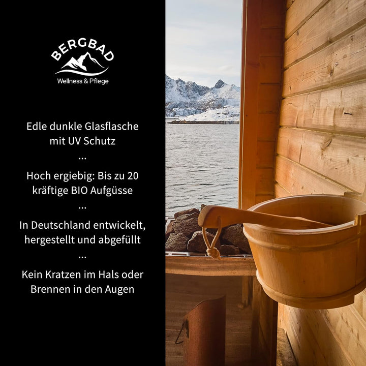 Saunaaufguss BIO INGWER PUR 100ml WINTERSTAUDE - Natürlicher Sauna-Aufguss mit ätherischen BIO Ölen,
