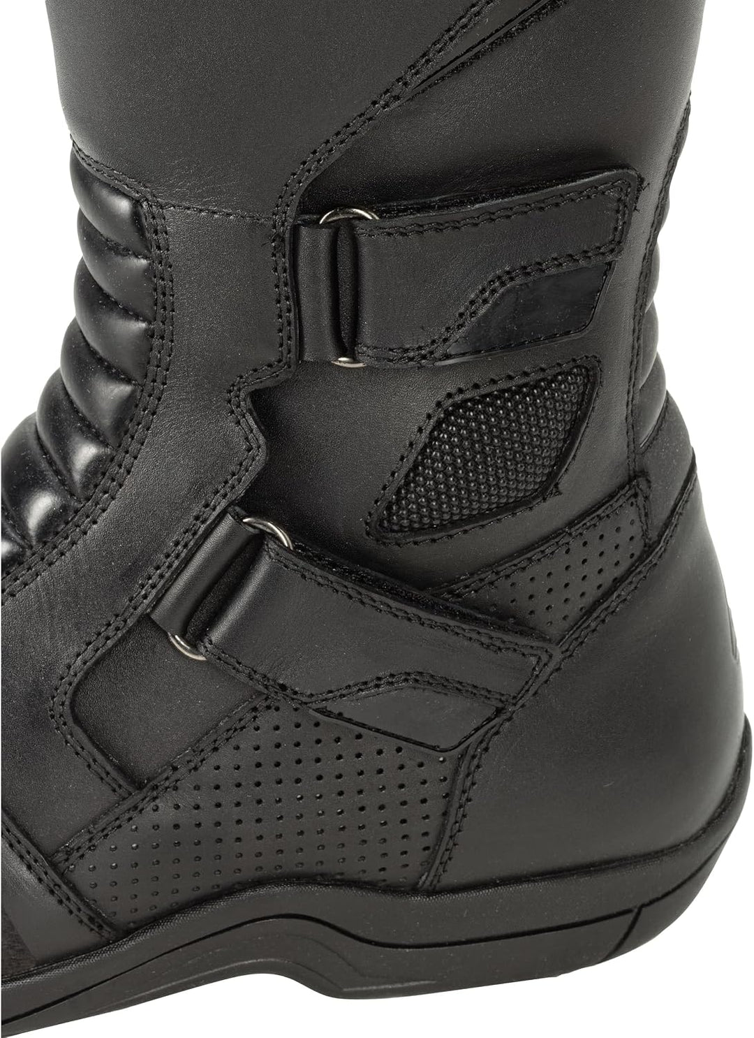 Lucania WP Motorradstiefel Lang Wasserdicht & Atmungsaktiv Rindsleder Komfort & Schutz, 41 EU