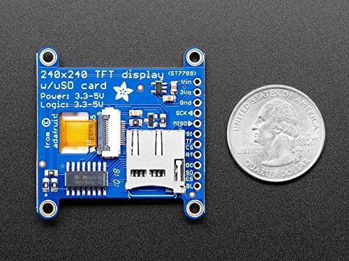 Adafruit 1.54" 240x240 Wide Angle TFT LCD Display with MicroSD (ST7789)