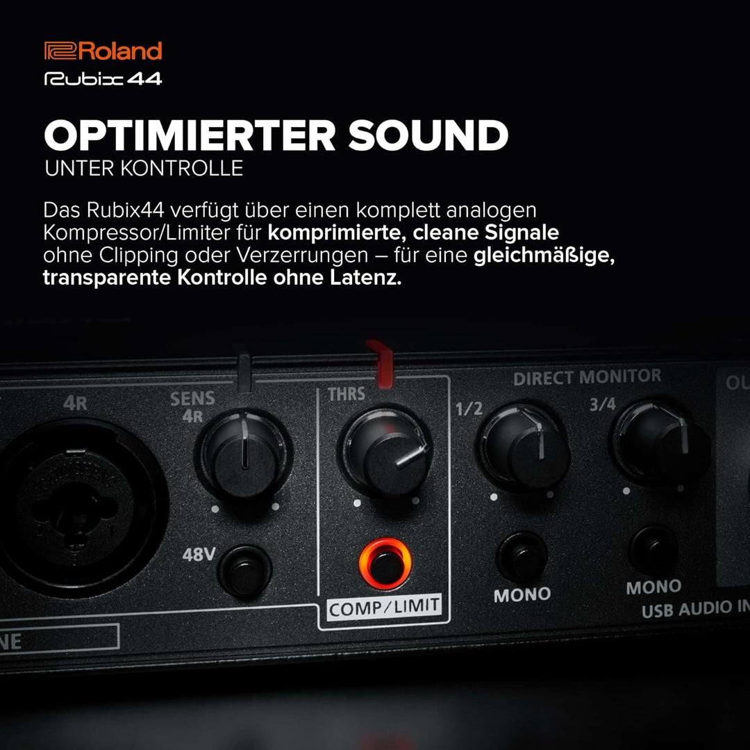 Roland RUBIX44 4-In/4-Out High-Resolution Audio-Interface - Die Hi-Res-Lösung für Homestudio-Produze
