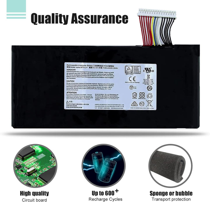 BTY-L77 Laptop Akku für MSI GT72 2PC 2PE 2QD 2QE 6QD 6QE GT72S G-037 6QD 6QE 6QF GT72VR 6RD 6RE 7RD