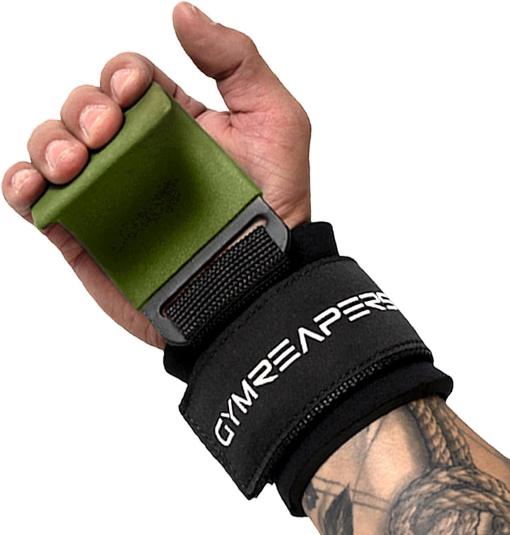 Gymreapers Weight Lifting Hooks (Pair), Heavy Duty Power Wrist Straps Hand Grip Support For Deadlift
