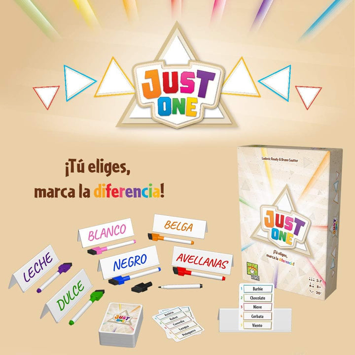 Asmodee Just one – spanisch, Farbe (RPJU0001) - Spanische Sprache