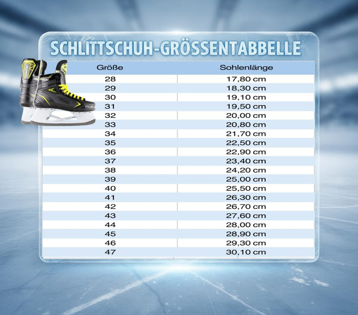 Graf Schlittschuhe G105X Schwarz Gelb Eishockey 31, 31