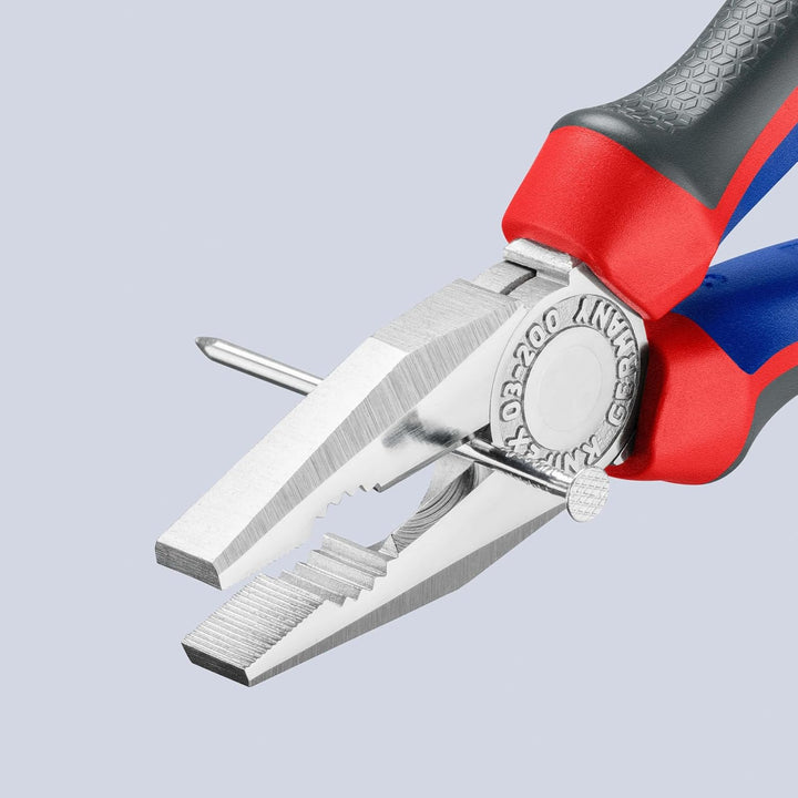 KNIPEX Kombizange verchromt, mit Mehrkomponenten-Hüllen 200 mm 03 05 200 200 mm verchromt Mit Mehrko