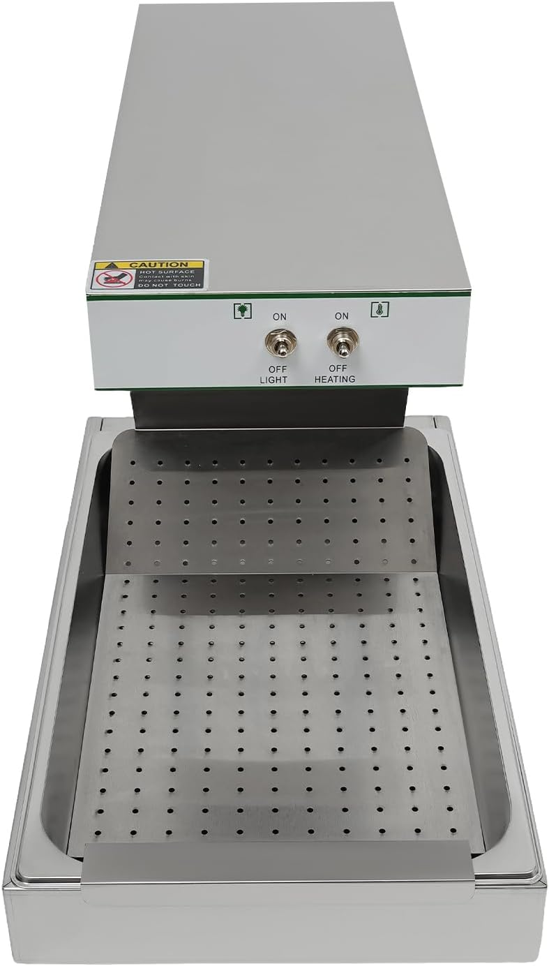 750 W Wärmebrücke Speisenwärmer, Pommeswärmer 560 x 330 x 465 mm Pommes Frittenwanne, Max. 80 ℃ Elek