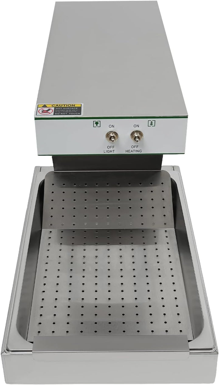 750 W Wärmebrücke Speisenwärmer, Pommeswärmer 560 x 330 x 465 mm Pommes Frittenwanne, Max. 80 ℃ Elek