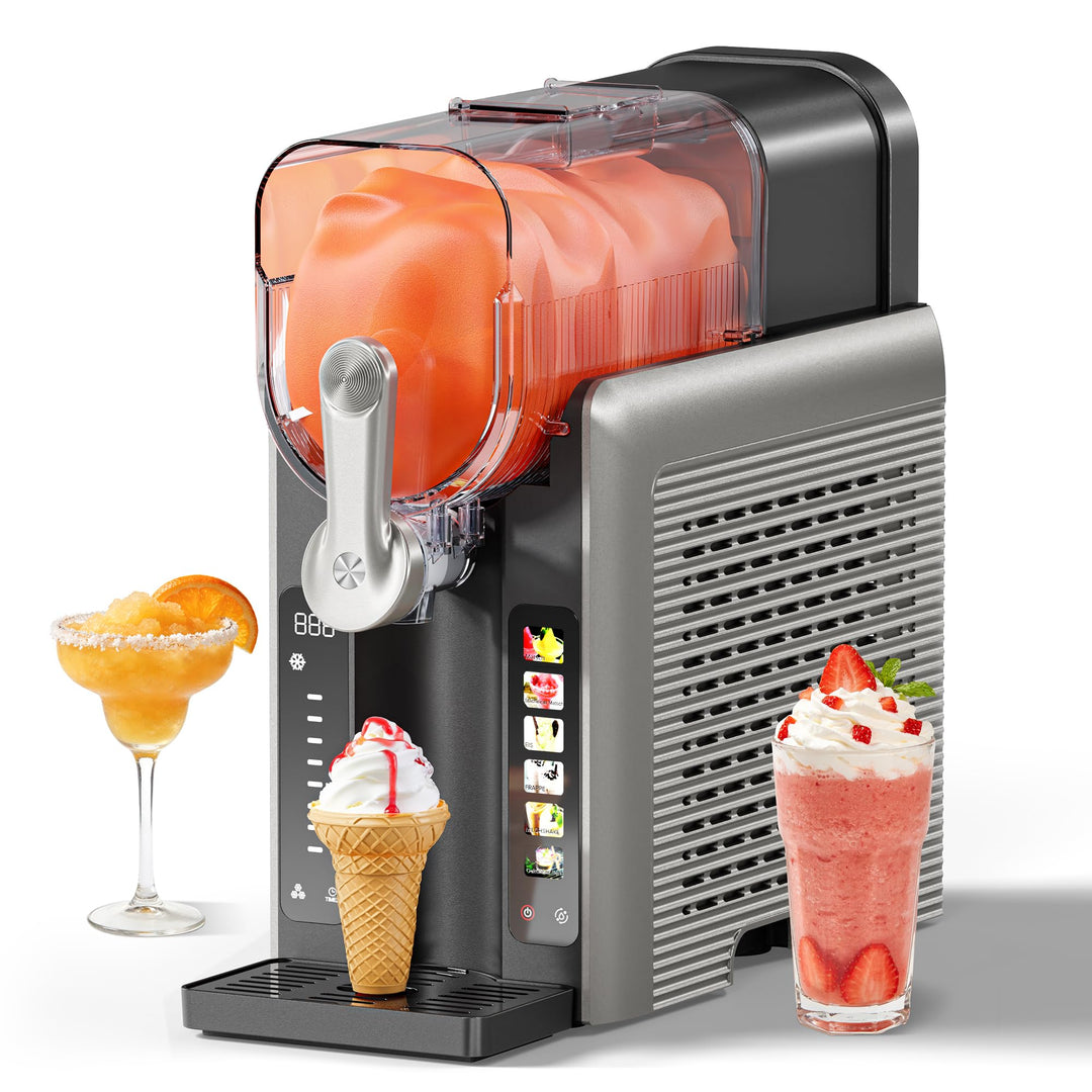 INITIO Slush Maschine mit 6 Modi, 2,6L Slush Eismaschine für Slushi, Eiscreme, Eis-Cocktails, Eiskaf