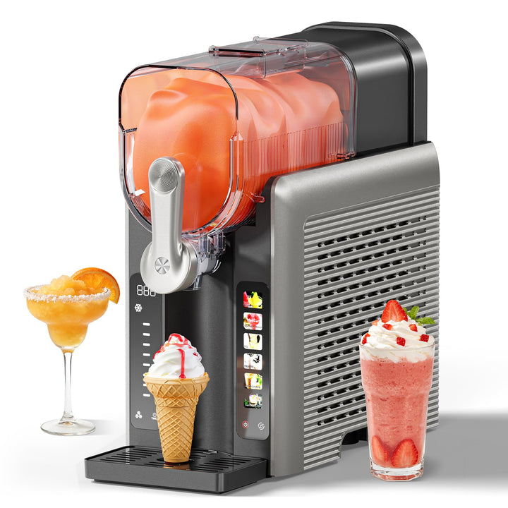 INITIO Slush Maschine mit 6 Modi, 2,6L Slush Eismaschine für Slushi, Eiscreme, Eis-Cocktails, Eiskaf