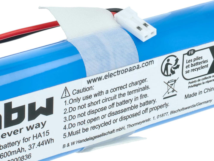 vhbw Akku kompatibel mit Medion E32 SW, MD18510 Saugroboter (2600 mAh, 14,4 V, Li-Ion)