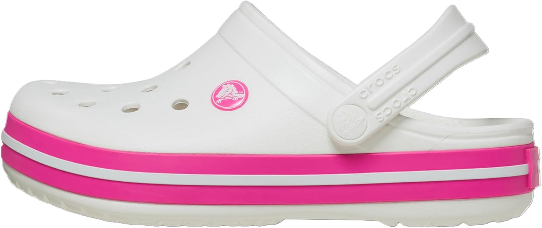 Crocs Unisex Kinder Crocband K Clog 22/23 EU White Pink Crush, 22/23 EU White Pink Crush
