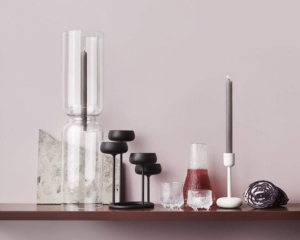 Iittala Kerzenhalter Lantern Glas grau, 60cm 60cm Grau, 60cm Grau