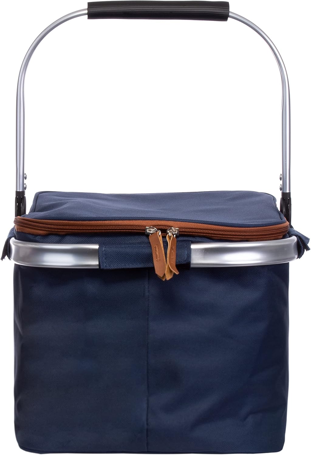 Brandsseller Einkaufskorb Kühlkorb Shopper Lunchtasche Kühltasche Picknickkorb Klappbar (ca. 46x29x2