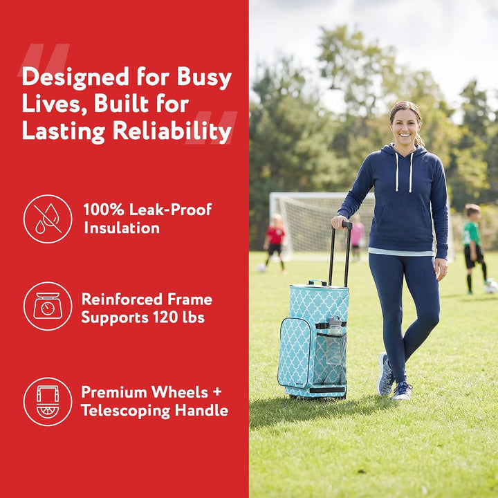 dbest products Ultra Compact Cooler Smart Cart Marokkanische Fliese Extended, Marokkanische Fliese E