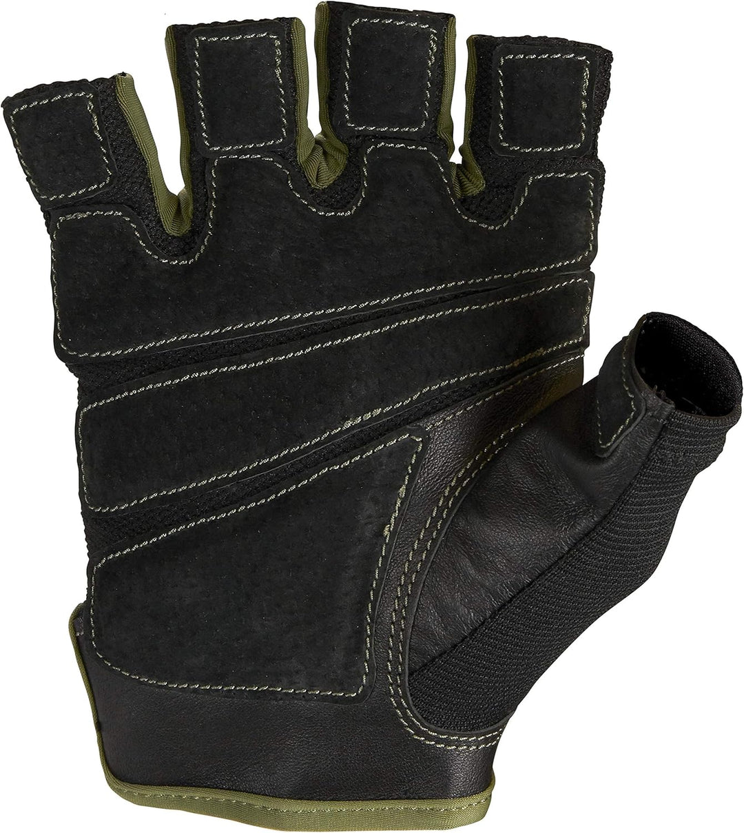 Harbinger Flexfit Gewichtheberhandschuhe ohne Handgelenk, mit Flexibler gepolsterter Lederhandfläche