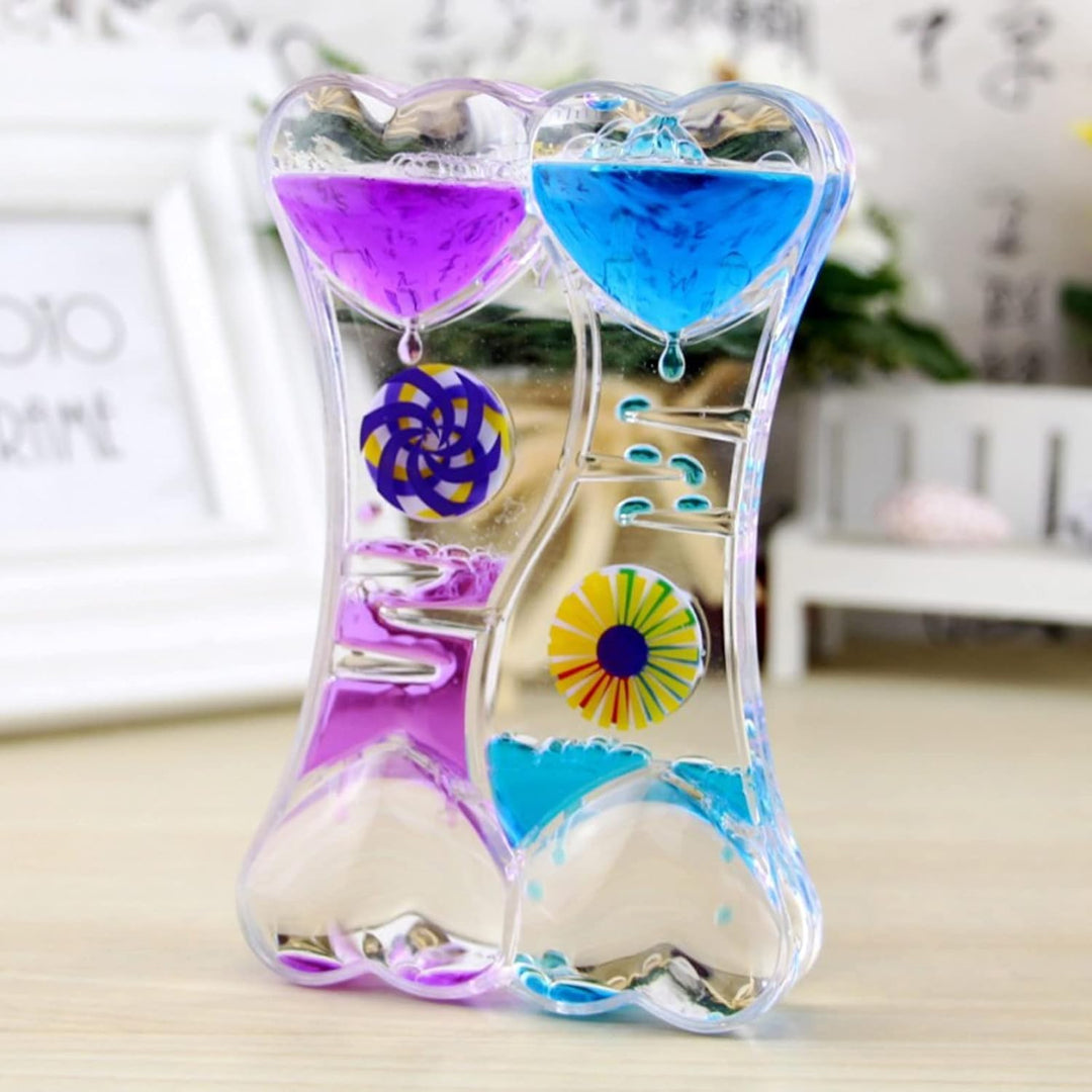 Öl Flüssige Sanduhr Liquid Timer, Bunte, Beruhigend Zappeln Spielzeug, Flüssiger Sanduhr-Timer, Sens
