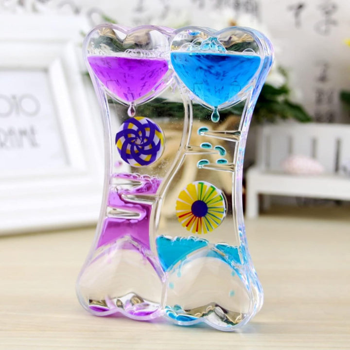 Öl Flüssige Sanduhr Liquid Timer, Bunte, Beruhigend Zappeln Spielzeug, Flüssiger Sanduhr-Timer, Sens